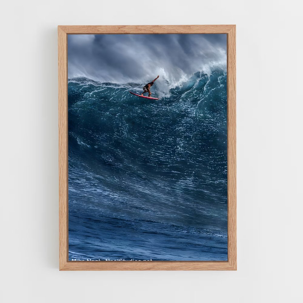 Poster Surfing the Abyss – affiche Kitesurf (vue 4)